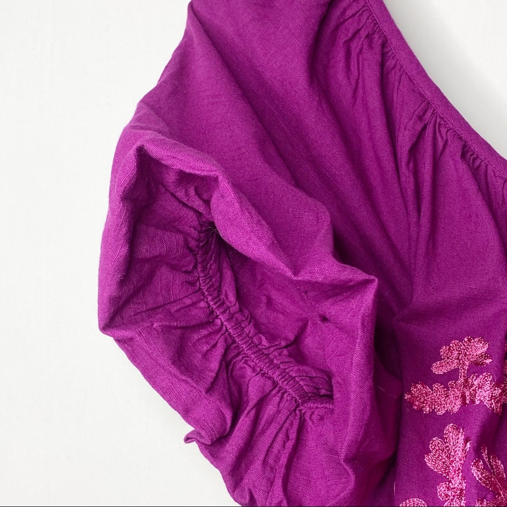 Free People NWT Small Fiona Embroidered Mini Dress - Picture 8 of 13